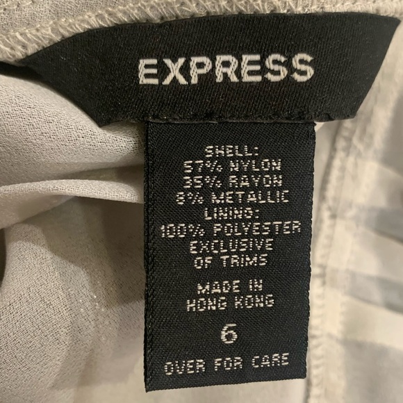 Express Champagne Lace Sequin Halter Semi-Sheer Slip Dress Y2K 6 - Picture 8 of 9